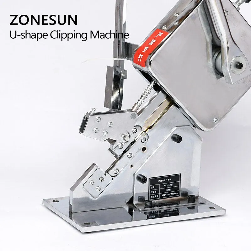 ZONESUN Manual U-shape Clipping Machine